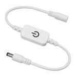 GLOBOSTAR® DIMMERANO 73303 Διακόπτης Αφής On/Off & Push Dimming με 1 x 5A 120W Κανάλι DC 12-24V 5A 120W Max IP20 - Λευκό - Μ4 x Π2 x Υ1cm - 2 Χρόνια Εγγύηση - Image 2