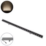 GLOBOSTAR® WASHERFAIA 90187 Μπάρα Φωτισμού Wall Washer με Αντιθαμβωτική Γρίλια LED 24W 2760lm 15° DC 24V Αδιάβροχο IP65 Φυσικό Λευκό 4500K Dimmable - Bridgelux SMD Chip - Γκρί Ανθρακί - Μ100 x Π4 x Υ5.5cm - 3 Χρόνια Εγγύηση - Image 2
