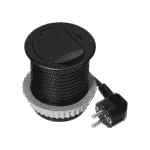 Redpoint 9040 ΧΩΝΕΥΤΗ ΠΡΙΖΑ ΓΡΑΦΕΙΟΥ ΣΟΥΚΟ ΚΑΠΑΚΙ+1 USB TYPE-C 20W + 1,8m ΚΑΛΩΔΙΟ&ΦΙΣ 70/85 (Φ62) ΜΑΥΡΗ ORNO - Image 4