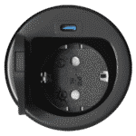 Redpoint 9040 ΧΩΝΕΥΤΗ ΠΡΙΖΑ ΓΡΑΦΕΙΟΥ ΣΟΥΚΟ ΚΑΠΑΚΙ+1 USB TYPE-C 20W + 1,8m ΚΑΛΩΔΙΟ&ΦΙΣ 70/85 (Φ62) ΜΑΥΡΗ ORNO - Image 3