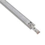 GLOBOSTAR® ALP-LINEAR CURBARIO 70802-1M Επιφανειακό Εύκαμπτο Προφίλ Αλουμινίου με Λευκό Γαλακτερό Πατητό Κάλυμμα για Ταινίες LED IP20 - Ασημί & Λευκό - Μ100 x Π1.8 x Υ0.5cm - Image 2