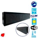 GLOBOSTAR® DISPLAY 90301 Κυλιόμενη Ψηφιακή Επιγραφή P10 Διπλής Όψης LED AC 220-240V Αδιάβροχο IP65 Κόκκινο - WiFi Control μέσω FK APP - Αισθητήρας Θερμοκρασίας & Υγρασίας - Μ104 x Π12 x Υ20cm - 2 Χρόνια Εγγύηση - Image 3