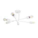 GLOBOSTAR® SPIDI 203-0113 Μοντέρνο Φωτιστικό Οροφής με Ντουί 6 x E27 AC 220-240V IP20 - Λευκό - Μ61 x Π61 x Υ25cm - Image 2
