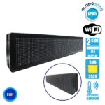 GLOBOSTAR® DISPLAY 90303 Κυλιόμενη Ψηφιακή Επιγραφή P10 Διπλής Όψης LED AC 220-240V Αδιάβροχο IP65 Μπλε - WiFi Control μέσω FK APP - Αισθητήρας Θερμοκρασίας & Υγρασίας - Μ104 x Π12 x Υ20cm - 2 Χρόνια Εγγύηση - Image 3
