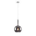Inlight Κρεμαστό φωτιστικό από φιμέ γυαλί 1XE27 D:20x36cm (4080)