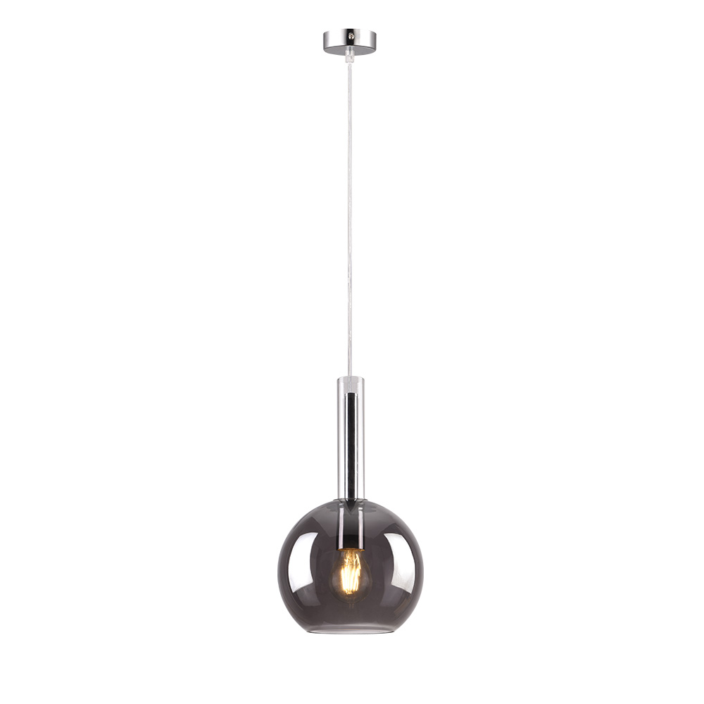 4080_1 Inlight Κρεμαστό φωτιστικό από φιμέ γυαλί 1XE27 D:20x36cm (4080) - Image 1