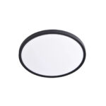Inlight Πλαφονιέρα οροφής LED 40W 3CCT (by switch on base) σε μαύρη απόχρωση D:50x2,5cm (42036-B-Black)