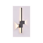 Inlight Επιτοίχιο Φωτιστικό LED Μαύρο 13W – Γραμμικό 60 cm (43043-BL)