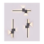 Inlight Επιτοίχιο Φωτιστικό LED Μαύρο 13W – Γραμμικό 60 cm (43043-BL) - Image 2