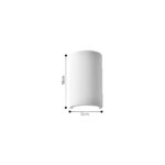 Inlight Επιτοίχιο Φωτιστικό Γύψινο Λευκό 1×G9 – Up/Down 16 cm (43051-White) - Image 2