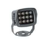 GLOBOSTAR® FLOODXENA 90122 Προβολέας Σποτ Wall Washer LED 12W 1380lm 10° AC 220-240V Αδιάβροχο IP65 Φυσικό Λευκό 4500K - Bridgelux SMD Chip - Γκρι Ανθρακί Ματ - Μ13.5 x Π11.5 x Υ15cm - 3 Χρόνια Εγγύηση - Image 2