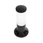 GloboStar® GARDENIO 203-0249 Μοντέρνο Επιδαπέδιο Φωτιστικό Κολωνάκι Κήπου Μονόφωτο 1 x E27 IP44 Μαύρο Πλαστικό - Μ15 x Π15 x Υ31cm - Image 5