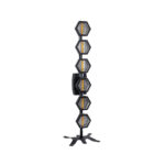 HEXA® HALO 51194 Επαγγελματικό Φωτιστικό Ειδικών Εφέ Σκηνής Digital Matrix Pixel & Blinder LED 672W (6 x 100W COB LED Chips + 144 x 0.5W SMD5050 LED Chips) RGB + Ultra Warm White 2200K 120° Dimmable με DMX512 8/32 Καναλιών AC 220-240V IP20 - Μαύρο - Μ40 x Π32 x Υ146.5cm - 2 Χρόνια Εγγύηση - Image 2