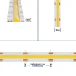 GLOBOSTAR® BEE 70349 Ταινία LED 14W/m 1540lm/m 120° DC 24V IP20 608 x COB Chip/m Ρυθμιζόμενο Λευκό CCT από 2700K έως 6000K Dimmable - Sanan COB Chip - Μ500 x Π1 x Υ0.2cm - Ρολό 5 Μέτρων - 5 Χρόνια Εγγύηση - Image 6