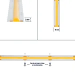 GLOBOSTAR® BEE 70351 Ταινία LED 10W/m 1000lm/m 120° DC 24V IP20 528 x COB Chip/m Φυσικό Λευκό 4500K Dimmable - Sanan COB Chip - Μ500 x Π1 x Υ0.2cm - Ρολό 5 Μέτρων - 5 Χρόνια Εγγύηση - Image 6