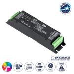 GLOBOSTAR® SKYDANCE-D4-P 70669 DC DMX Master Dimmer / Controller / Decoder Υψηλής Ταχύτητας με 4 x 8A 384W Κανάλια 12-48V 32.5A 1152W Max IP20 - DMX512 & RDM - Μ17.5 x Π4.5 x Υ2.8cm - 5 Χρόνια Εγγύηση