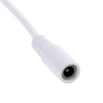 GLOBOSTAR® STRIPDC 70681 Ταχυσύνδεσμος DC Jack 5.5x2.1mm Θηλυκός σε Αρσενικό με Διακόπτη On/Off IP20 - Λευκό - Μ185 x Π1.9 x Υ1.5cm - Image 4