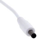 GLOBOSTAR® STRIPDC 70681 Ταχυσύνδεσμος DC Jack 5.5x2.1mm Θηλυκός σε Αρσενικό με Διακόπτη On/Off IP20 - Λευκό - Μ185 x Π1.9 x Υ1.5cm - Image 5