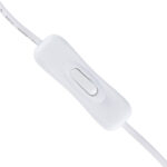 GLOBOSTAR® STRIPDC 70681 Ταχυσύνδεσμος DC Jack 5.5x2.1mm Θηλυκός σε Αρσενικό με Διακόπτη On/Off IP20 - Λευκό - Μ185 x Π1.9 x Υ1.5cm - Image 6