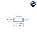 GLOBOSTAR® ALP-LINEAR ALPINA 70801-1M Επιφανειακό Προφίλ Αλουμινίου με Λευκό Γαλακτερό Συρόμενο Κάλυμμα για Ταινίες LED IP20 - Ασημί & Λευκό - Μ100 x Π1.6 x Υ0.6cm - Image 2