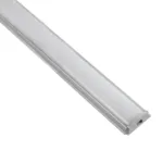 GLOBOSTAR® ALP-LINEAR CURBARIO 70802-1M Επιφανειακό Εύκαμπτο Προφίλ Αλουμινίου με Λευκό Γαλακτερό Πατητό Κάλυμμα για Ταινίες LED IP20 - Ασημί & Λευκό - Μ100 x Π1.8 x Υ0.5cm - Image 4