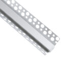 GLOBOSTAR® ALP-PLASTERIN GYPSO 70821-3M Χωνευτό Προφίλ Αλουμινίου Ειδικό για  Εξωτερική Γωνία Γυψοσανίδας με Λευκό Γαλακτερό Πατητό Κάλυμμα για Ταινίες LED IP20 - Ασημί & Λευκό - Μ300 x Π4.5 x Υ2cm - Πακέτο 5 Τεμαχίων - Image 5