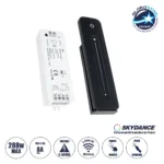 GLOBOSTAR® SKYDANCE-V1+R11 73119 DC RF 2.4Ghz Push Dimmer με RF Ασύρματο Χειριστήριο Αφής με 1 x 8A 288W Κανάλι DC 5-36V 8A 288W Max IP20 - RF 2.4Ghz & Push Dimming - Μ12.2 x Π5.3 x Υ1.7cm - 5 Χρόνια Εγγύηση