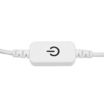 GLOBOSTAR® DIMMERANO 73303 Διακόπτης Αφής On/Off & Push Dimming με 1 x 5A 120W Κανάλι DC 12-24V 5A 120W Max IP20 - Λευκό - Μ4 x Π2 x Υ1cm - 2 Χρόνια Εγγύηση - Image 4