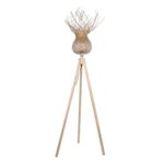 GLOBOSTAR® POPPY 01984 Boho Επιδαπέδιο Φωτιστικό με Ντουί 1 x E27 AC 220-240V IP20 - Μπεζ - Μ58 x Π58 x Υ168cm - Image 2