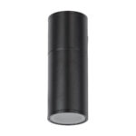 GLOBOSTAR® WALLY 77872 Μοντέρνο Φωτιστικό Τοίχου - Απλίκα με Ντουί 1 x GU10 AC 220-240V Αδιάβροχο IP65 - Μαύρο Ματ - Μ6.4 x Π11 x Υ17cm - Image 4