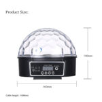 GLOBOSTAR® DISCOBALL 79602 Disco Μπάλα Φωτορυθμικό με RF Ασύρματο Χειριστήριο LED 20W 1000lm 180° AC 220-240V IP20 Πολύχρωμο RGB DMX512- Μ17 x Π17 x Υ15cm - 2 Χρόνια Εγγύηση - Image 4
