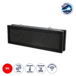 GLOBOSTAR® DISPLAY 90268 Κυλιόμενη Ψηφιακή Επιγραφή 64x16cm P10 Διπλής Όψης LED AC 220-240V Αδιάβροχο IP65 Κόκκινο - WiFi Control μέσω FK APP - Αισθητήρας Θερμοκρασίας & Υγρασίας - Μ70.5 x Π11 x Υ22.5cm - 2 Χρόνια Εγγύηση