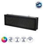 GLOBOSTAR® DISPLAY 90269 Κυλιόμενη Ψηφιακή Επιγραφή 64x16cm P10 Διπλής Όψης LED AC 220-240V Αδιάβροχο IP65 RGB - WiFi Control μέσω FK APP - Αισθητήρας Θερμοκρασίας & Υγρασίας - Μ70.5 x Π11 x Υ22.5cm - 2 Χρόνια Εγγύηση