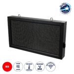 GLOBOSTAR® DISPLAY 90276 Κυλιόμενη Ψηφιακή Επιγραφή 64x32cm P10 Μονής Όψης LED AC 220-240V Αδιάβροχο IP65 Κόκκινο - WiFi Control μέσω FK APP - Αισθητήρας Θερμοκρασίας & Υγρασίας - Μ72 x Π9 x Υ42.5cm - 2 Χρόνια Εγγύηση