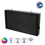 GLOBOSTAR® DISPLAY 90277 Κυλιόμενη Ψηφιακή Επιγραφή 64x32cm P10 Μονής Όψης LED AC 220-240V Αδιάβροχο IP65 RGB - WiFi Control μέσω FK APP - Αισθητήρας Θερμοκρασίας & Υγρασίας - Μ72 x Π9 x Υ42.5cm - 2 Χρόνια Εγγύηση