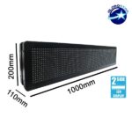 GLOBOSTAR® DISPLAY 90300 Κυλιόμενη Ψηφιακή Επιγραφή Διπλής Όψης 96x16cm P10 96x16 Pixel LED 180W AC 220-240V Αδιάβροχο IP65 Ψυχρό Λευκό 6000K - WiFi Control μέσω FK APP - Αισθητήρας Θερμοκρασίας & Υγρασίας - Μ104 x Π12 x Υ20cm - 2 Χρόνια Εγγύηση - Image 5