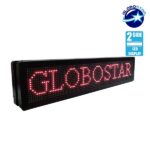 GLOBOSTAR® DISPLAY 90301 Κυλιόμενη Ψηφιακή Επιγραφή P10 Διπλής Όψης LED AC 220-240V Αδιάβροχο IP65 Κόκκινο - WiFi Control μέσω FK APP - Αισθητήρας Θερμοκρασίας & Υγρασίας - Μ104 x Π12 x Υ20cm - 2 Χρόνια Εγγύηση - Image 6