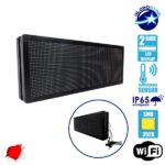 GLOBOSTAR® DISPLAY 90321 Κυλιόμενη Ψηφιακή Επιγραφή Διπλής Όψης 96x32cm P10 96x32 Pixel LED 300W AC 220-240V Αδιάβροχο IP65 Κόκκινο - WiFi Control μέσω FK APP - Αισθητήρας Θερμοκρασίας & Υγρασίας - Μ104 x Π12 x Υ40cm - 2 Χρόνια Εγγύηση
