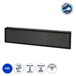 GLOBOSTAR® DISPLAY 90333 Κυλιόμενη Ψηφιακή Επιγραφή P10 Διπλής Όψης LED AC 220-240V Αδιάβροχο IP65 Μπλε - WiFi Control μέσω FK APP - Αισθητήρας Θερμοκρασίας & Υγρασίας - Μ166 x Π11 x Υ38cm - 2 Χρόνια Εγγύηση