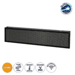 GLOBOSTAR® DISPLAY 90334 Κυλιόμενη Ψηφιακή Επιγραφή P10 Διπλής Όψης LED AC 220-240V Αδιάβροχο IP65 Πορτοκαλί - WiFi Control μέσω FK APP - Αισθητήρας Θερμοκρασίας & Υγρασίας - Μ166 x Π11 x Υ38cm - 2 Χρόνια Εγγύηση