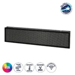 GLOBOSTAR® DISPLAY 90335 Κυλιόμενη Ψηφιακή Επιγραφή P10 Διπλής Όψης LED AC 220-240V Αδιάβροχο IP65 RGB - WiFi Control μέσω FK APP - Αισθητήρας Θερμοκρασίας & Υγρασίας - Μ166 x Π11 x Υ38cm - 2 Χρόνια Εγγύηση