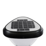 GLOBOSTAR® NATURE 90532 Φωτιστικό Κολωνάκι Κήπου LED 10W 500lm 120° DC 5V με Ενσωματωμένο Φωτοβολταϊκό Panel 6V 2W & Επαναφορτιζόμενη Μπαταρία Li-ion 3.2V 8000mAh με Αισθητήρα Ημέρας-Νύχτας Αδιάβροχο IP65 Ψυχρό Λευκό 6000K - Sanan SMD Chip - Γκρι Ανθρακί Ματ - Μ26 x Π26 x Υ30cm - 2 Χρόνια Εγγύηση - Image 5