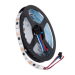 GLOBOSTAR® DIGIPRO 90599 Ψηφιακή Pixel Addressable Ταινία LED 9W/m 540lm/m 120° DC 12V IP20 30 x SMD5050 Chip/m 30 x Pixel/m RGB Dimmable SPI/TTL Protocol IC TM1908 - Sanan SMD Chip - Μ500 x Π1 x Υ0.2cm - Ρολό 5 Μέτρων - 5 Χρόνια Εγγύηση - Image 2
