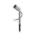 GLOBOSTAR® GARDEON 75580 Φωτιστικό Σποτ για Φυτά - Δέντρα με Βάση Κήπου / Καρφωτό για Λάμπα MR16 με Ντουί GU10 AC 220-240V Αδιάβροχο IP67 - Νίκελ Χρώμιο - Μ6 x Π6 x Υ43.5cm - Image 2