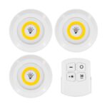 GLOBOSTAR® NEONSIGN 79045 Διακοσμητικό Φωτιστικό Τοίχου Νυκτός με RF Ασύρματο Χειριστήριο LED 6W 540lm 120° DC 3.6V με 11xAAA Μπαταρίες IP20 Θερμό Λευκό 2700K Dimmable - Μ9 x Π2.3 x Υ9cm - Πακέτο 3 Τεμαχίων - 2 Χρόνια Εγγύηση