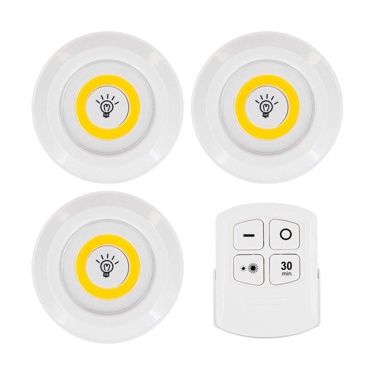 990969_79045_0 GLOBOSTAR® NEONSIGN 79045 Διακοσμητικό Φωτιστικό Τοίχου Νυκτός με RF Ασύρματο Χειριστήριο LED 6W 540lm 120° DC 3.6V με 11xAAA Μπαταρίες IP20 Θερμό Λευκό 2700K Dimmable - Μ9 x Π2.3 x Υ9cm - Πακέτο 3 Τεμαχίων - 2 Χρόνια Εγγύηση - Image 1