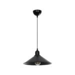 GLOBOSTAR® FERRO 203-0084 Μοντέρνο Κρεμαστό Φωτιστικό Οροφής με Ντουί 1 x E27 AC 220-240V IP20 - Μαύρο - Μ30 x Π30 x Υ15cm - Image 4