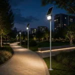 GLOBOSTAR® HELIOS-280 GLB-000-0001 Μεταλλικός Γαλβανισμένος Στύλος Φωτισμού για Φωτοβολταϊκό Προβολέα Εξωτερικού Χώρου - Ασημί Γαλβανιζέ - Μ35 × Π25 × Υ280cm - Image 6