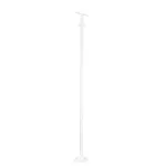 GLOBOSTAR® HELIOS-280 GLB-000-0004 Μεταλλικός Γαλβανισμένος Στύλος Φωτισμού για Φωτοβολταϊκό Προβολέα Εξωτερικού Χώρου - RAL 9016 Λευκό Ματ - Μ35 × Π25 × Υ280cm - Image 2