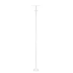 GLOBOSTAR® HELIOS-280 GLB-000-0004 Μεταλλικός Γαλβανισμένος Στύλος Φωτισμού για Φωτοβολταϊκό Προβολέα Εξωτερικού Χώρου - RAL 9016 Λευκό Ματ - Μ35 × Π25 × Υ280cm - Image 3